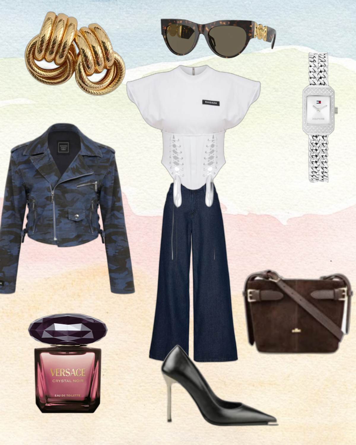 Hafta sonu sahil yürüyüşü Kombini